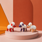 Mini Handcrafted Glass Lamb Figurine