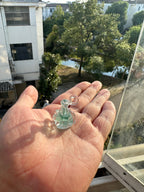 Handmade Mint Glass Potion Bottle Necklace