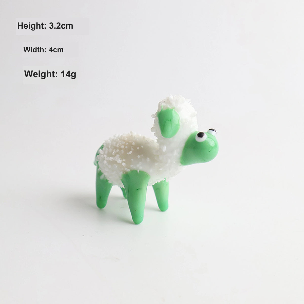 Mini Handcrafted Glass Lamb Figurine