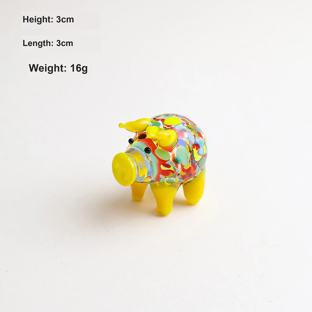 Handcrafted Mini Glass Pig Figurine | 10 Cute Styles