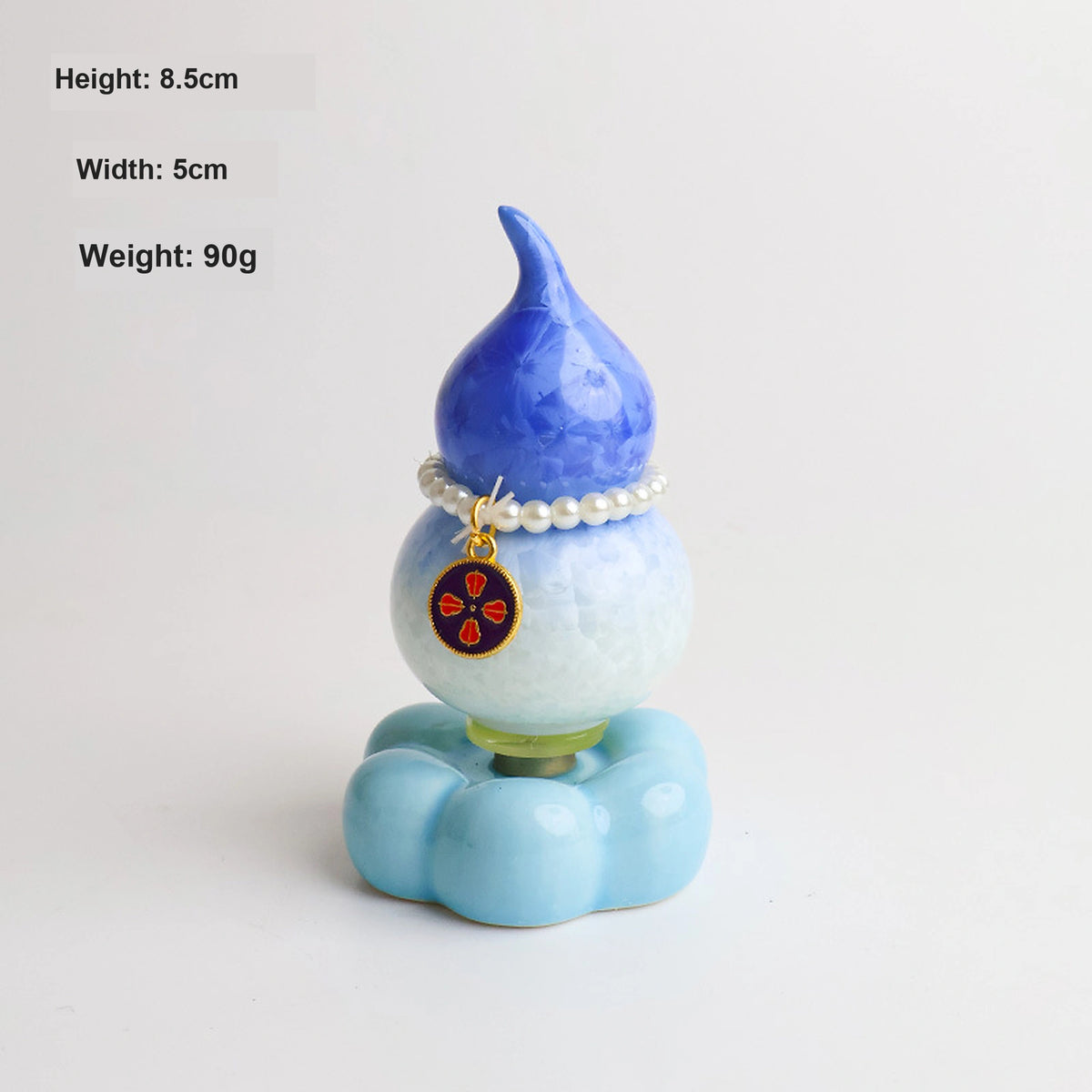 Spinning Ceramic Gourd Ornament – Desk Fidget & Car Decor
