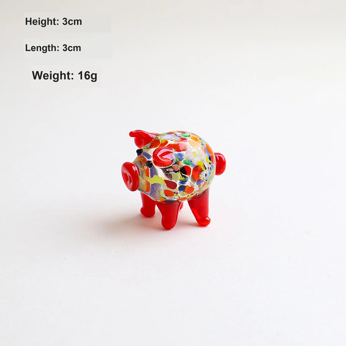 Handcrafted Mini Glass Pig Figurine | 10 Cute Styles