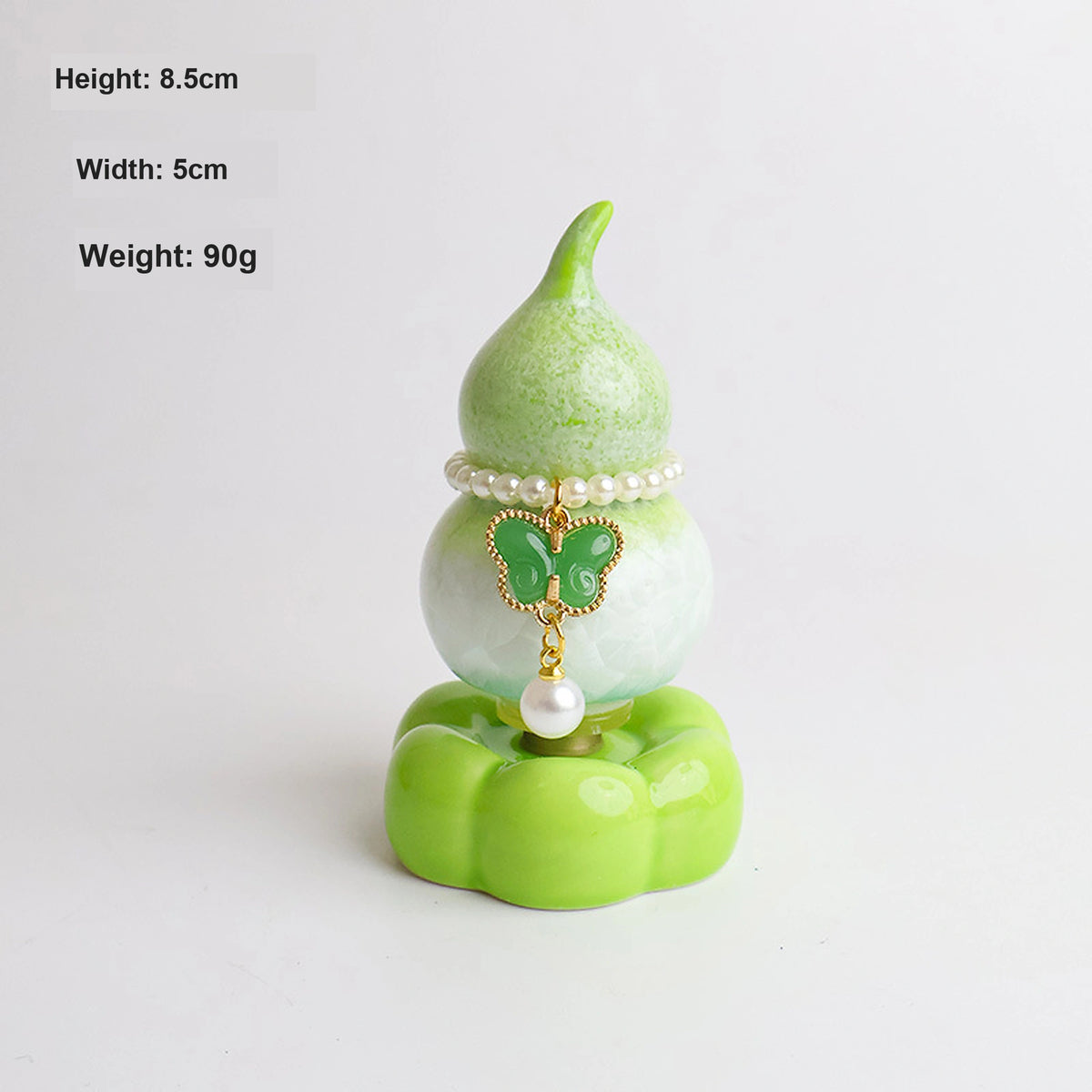 Spinning Ceramic Gourd Ornament – Desk Fidget & Car Decor