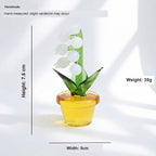 Handcrafted Glass Lily of the Valley Ornament