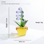 Handcrafted Glass Lily of the Valley Ornament